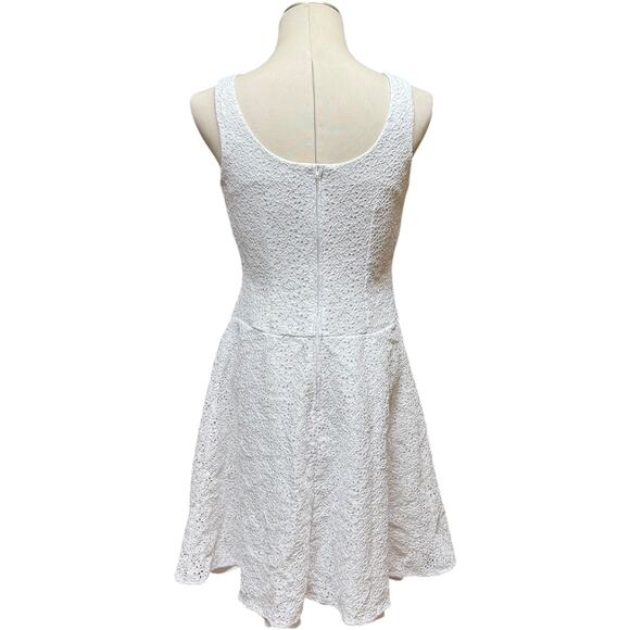 B.Smart Sleeveless A-Line Dress White Floral 9-10 - Picture 4 of 5